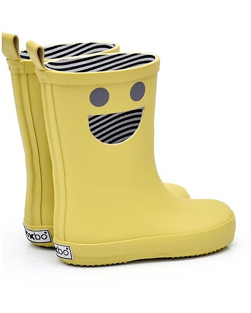 Boxbo Rain Boots - Wistiti - Mustard - Original and Smiling! Wellies