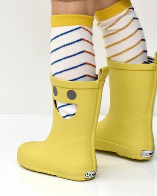 Boxbo Rain Boots - Wistiti - Mustard - Original and Smiling! Wellies