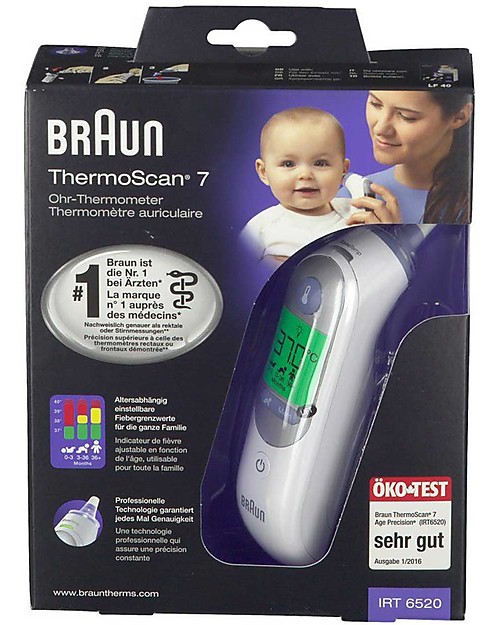 Braun Ear Thermometer Braun ThermoScan 7 - Age Precision Technology Thermometer