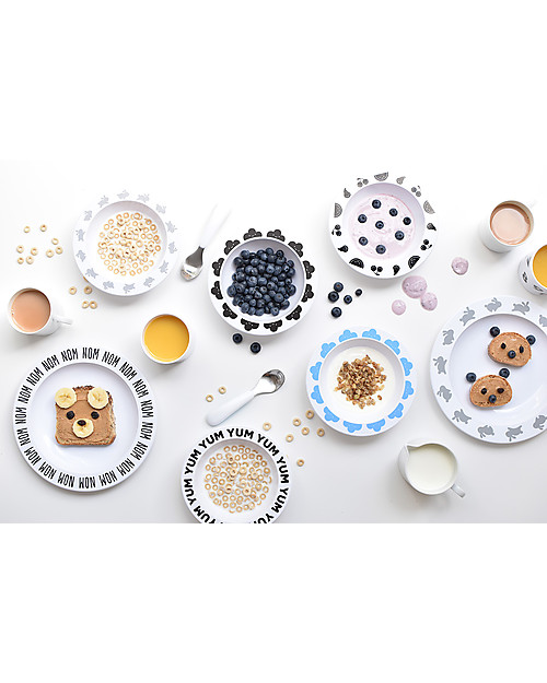 Buddy and Bear Plastic Bowl, Yum Yum - 17 cm diameter, BPA free! Bowls & Plates