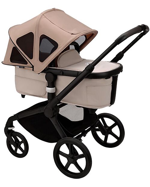 Bugaboo Breezy Canopy for Bugaboo Fox 5/Fox Cub Stroller - Dune Taupe Cover and Frame