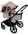 Bugaboo Breezy Canopy for Bugaboo Fox 5/Fox Cub Stroller - Dune Taupe Cover and Frame