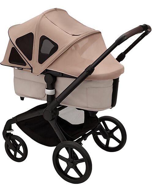 Bugaboo Breezy Canopy for Bugaboo Fox 5/Fox Cub Stroller - Dune Taupe Cover and Frame