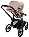 Bugaboo Breezy Canopy for Bugaboo Fox 5/Fox Cub Stroller - Dune Taupe Cover and Frame