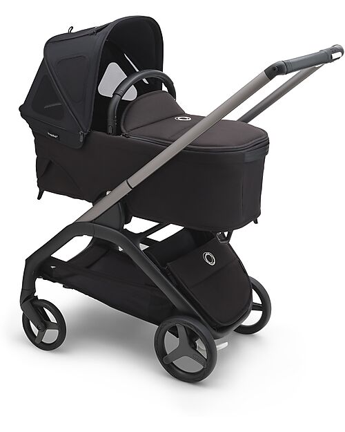 Bugaboo Breezy Sun Canopy for Bugaboo Dragonfly - Midnight Black - UPF50+ Cover and Frame
