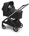 Bugaboo Breezy Sun Canopy for Bugaboo Dragonfly - Midnight Black - UPF50+ Cover and Frame