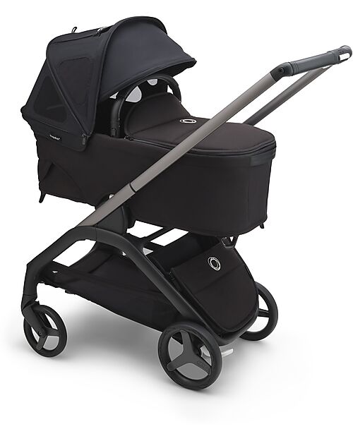 Bugaboo Breezy Sun Canopy for Bugaboo Dragonfly - Midnight Black - UPF50+ Cover and Frame