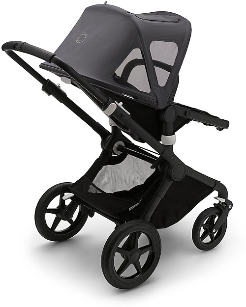 Bugaboo Breezy Sun Canopy for Bugaboo Fox 2 and Cameleon 3 Strollers - Stellar/Steel Blue Cover and Frame