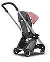 Bugaboo Bugaboo Ant Stroller - Frame Aluminium + Textiles Grey Melange/Pink Lights Strollers