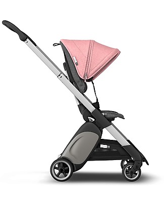 Bugaboo Bugaboo Ant Stroller - Frame Aluminium + Textiles Grey Melange/Pink Pushchairs