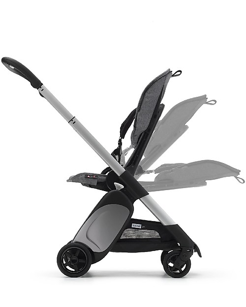 Bugaboo Bugaboo Ant Stroller - Frame Aluminium + Textiles Grey Melange Pushchairs
