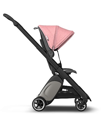 Bugaboo Bugaboo Ant Stroller - Frame Black + Textiles Grey Melange/Pink Lights Strollers