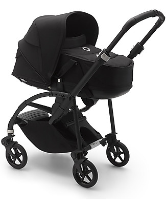 Bugaboo Bugaboo Bee 6 Complete - Black Stroller + Bassinet - Black Frame Travel Systems