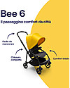 Bugaboo Bugaboo Bee 6 Pushchair From Birth to 4 Years - Black/Yellow -  Top manoeuvrability Lights Strollers