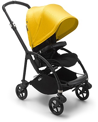 Bugaboo Bugaboo Bee 6 Pushchair From Birth to 4 Years - Black/Yellow - Top manoeuvrability Lights Strollers