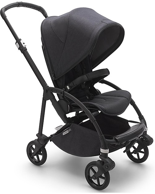 Bugaboo Bugaboo Bee 6 - Stroller Black Frame + Delavé Black Mineral Textiles Lights Strollers