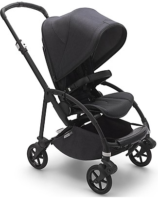 Bugaboo Bugaboo Bee 6 - Stroller Black Frame + Delavé Black Mineral Textiles Lights Strollers