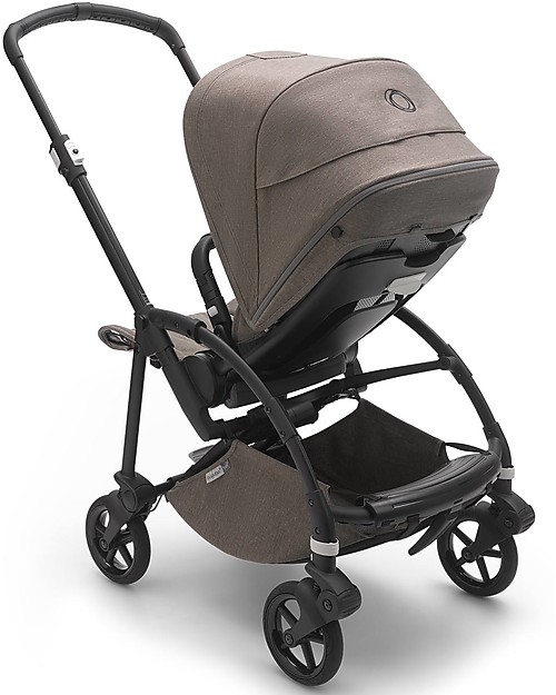 Bugaboo Bugaboo Bee 6 - Stroller Black Frame + Mineral Dove Gray Textiles Lights Strollers