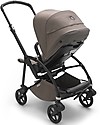 Bugaboo Bugaboo Bee 6 - Stroller Black Frame + Mineral Dove Gray Textiles Lights Strollers