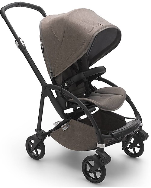 Bugaboo Bugaboo Bee 6 Stroller Black Frame Mineral Dove Gray Textiles unisex bambini