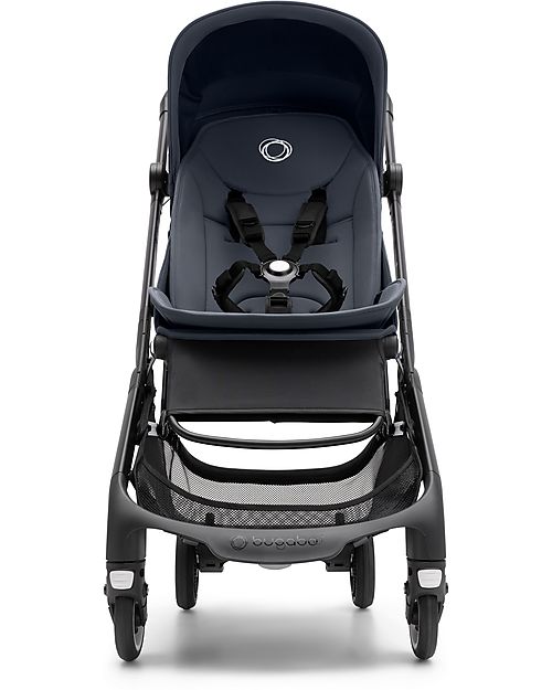 Bugaboo Bugaboo Butterfly Lightweight Stroller - Black/Blue - Ultra-Compact 1 Second Folding System Lights Strollers