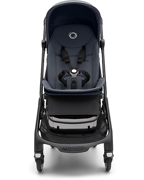 Bugaboo Bugaboo Butterfly Lightweight Stroller - Black/Blue - Ultra-Compact 1 Second Folding System Lights Strollers
