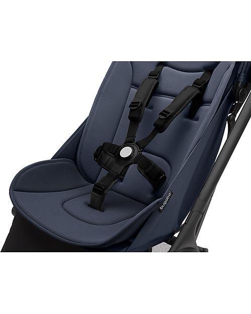 Bugaboo Bugaboo Butterfly Lightweight Stroller - Black/Blue - Ultra-Compact 1 Second Folding System Lights Strollers