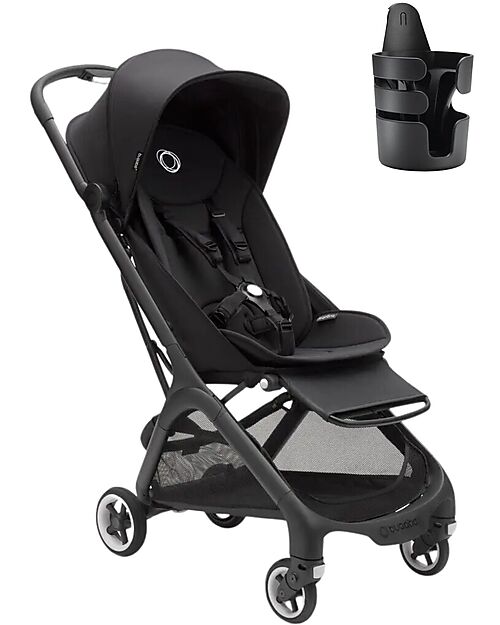 Bugaboo Bugaboo Butterfly Lightweight Stroller - Black - Cup Holder for Free Lights Strollers