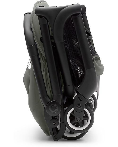 Bugaboo Bugaboo Butterfly Lightweight Stroller - Black/Green - Ultra-Compact 1 Second Folding System Lights Strollers