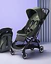Bugaboo Bugaboo Butterfly Lightweight Stroller - Black/Green - Ultra-Compact 1 Second Folding System Lights Strollers