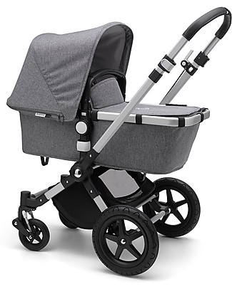 Bugaboo Bugaboo Cameleon 3 Plus Pushchair - Aluminium Frame + Grey Melange Textiles - Super versatile Pushchairs
