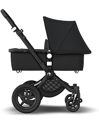 Bugaboo Bugaboo Cameleon 3 Plus Pushchair - Black Canopy - Breezy Breathable seat and Blue Canopy + Black Changing Bag Pushchairs