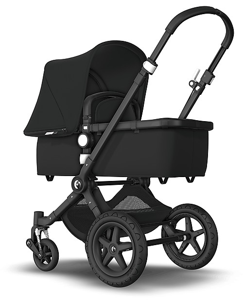 Bugaboo Bugaboo Cameleon 3 Plus Pushchair - Black Frame + Black Textiles - Super versatile Trio and Duo Strollers