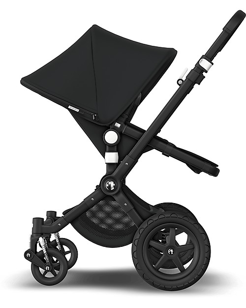 Bugaboo Bugaboo Cameleon 3 Plus Pushchair - Black Frame + Black Textiles - Super versatile Trio and Duo Strollers