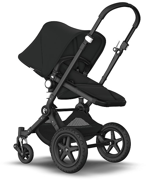 Bugaboo Bugaboo Cameleon 3 Plus Pushchair - Black Frame + Black Textiles - Super versatile Trio and Duo Strollers