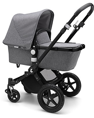 Bugaboo Bugaboo Cameleon 3 Plus Pushchair - Black Frame + Grey Melange Textiles - Super versatile Pushchairs
