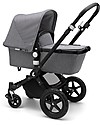Bugaboo Bugaboo Cameleon 3 Plus Pushchair - Black Frame + Grey Melange Textiles - Super versatile Trio and Duo Strollers
