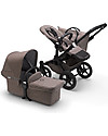 Bugaboo  Bugaboo Donkey 3 Duo - Black/Taupe - Converts in mono in 3 clicks! Double Pushchairs