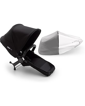 Bugaboo Bugaboo Donkey 3 Duo Extension Set Complete - Black Frame+Black Textiles+Black Canopy Stroller Accessories