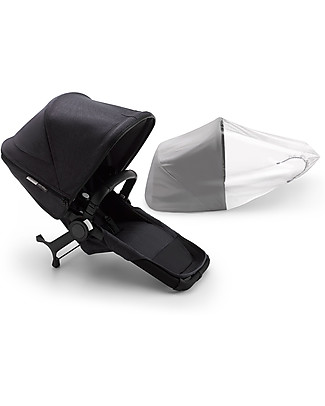 Bugaboo Bugaboo Donkey 3 Duo Extension Set Complete - Black Frame+Washed Black Textiles+Washed Black Canopy Accessories