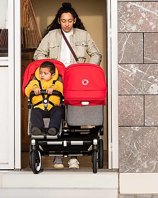 Bugaboo Bugaboo Donkey 3 Duo - Grey Mélange and Red - Converts in mono in 3 clicks! Pushchairs