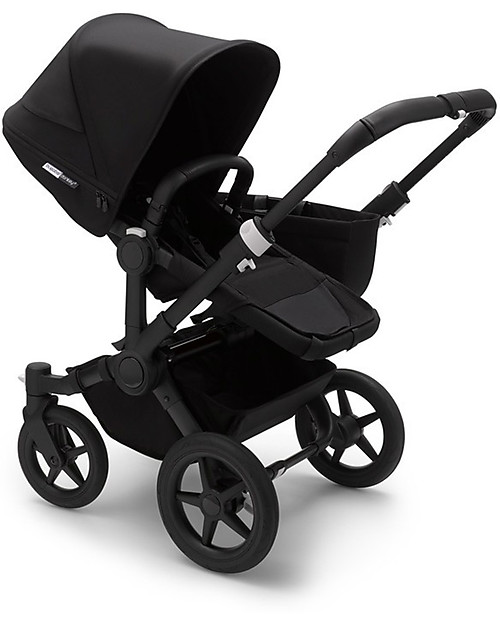 Bugaboo Bugaboo Donkey 3 Mono - Black Frame+BlackTextiles+Black Canopy - Converts in duo in 3 clicks! Double Pushchairs