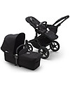 Bugaboo Bugaboo Donkey 3 Mono - Black Frame+BlackTextiles+Black Canopy - Converts in duo in 3 clicks! Double Pushchairs
