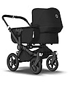 Bugaboo Bugaboo Donkey 3 Mono - Black Frame+BlackTextiles+Black Canopy - Converts in duo in 3 clicks! Double Pushchairs