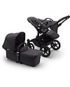 Bugaboo Bugaboo Donkey 3 Mono - Black Frame+Washed BlackTextiles+Washed Black Canopy - Converts in duo in 3 clicks! Double Pushchairs