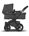 Bugaboo Bugaboo Donkey 3 Mono - Black Frame+Washed BlackTextiles+Washed Black Canopy - Converts in duo in 3 clicks! Double Pushchairs