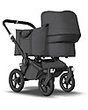 Bugaboo Bugaboo Donkey 3 Mono - Black Frame+Washed BlackTextiles+Washed Black Canopy - Converts in duo in 3 clicks! Double Pushchairs