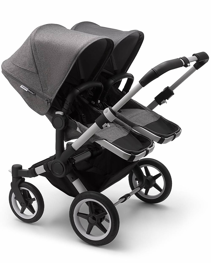 bugaboo donkey twin grey