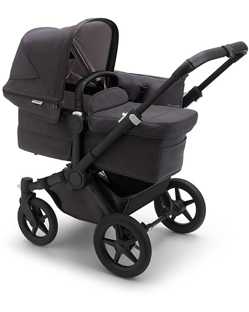 Bugaboo Bugaboo Donkey 5 Mineral Bassinet Fabric Complete - Washed Black Pram Systems