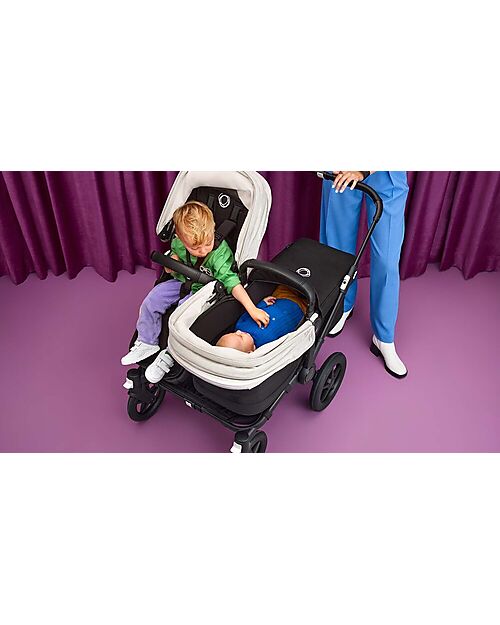 Bugaboo Bugaboo Donkey 5 Mineral Bassinet Fabric Complete - Washed Black Pram Systems